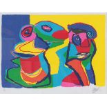 Karel Appel (1921-2006)Two figures. Signed and dated '69 in pencil lower right. Number 107/120.Litho