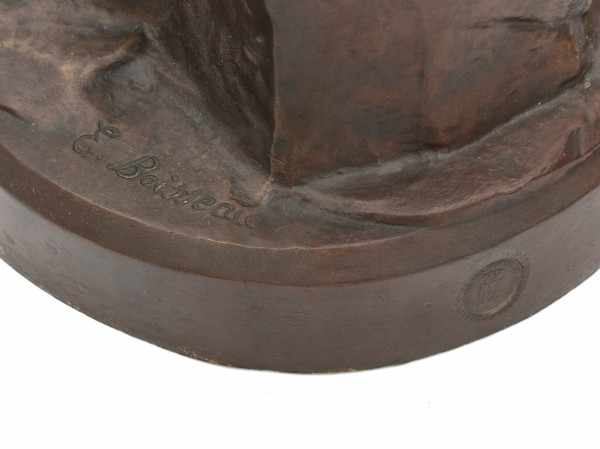 Emile André Boisseau (1842-1923)A bronze sculpture, 'Ense et Aratro'. Signed on the base and with - Image 5 of 5