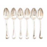 Six Dutch silver spoons and forks. Hallmarked Dordrecht. Maker's mark Johannes Keeman Sr. Year