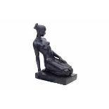 Jan de Schutter (1910-1986)A bronze sculpture. 'Maya'. Signed on the base. Provenance: De Vuyst,