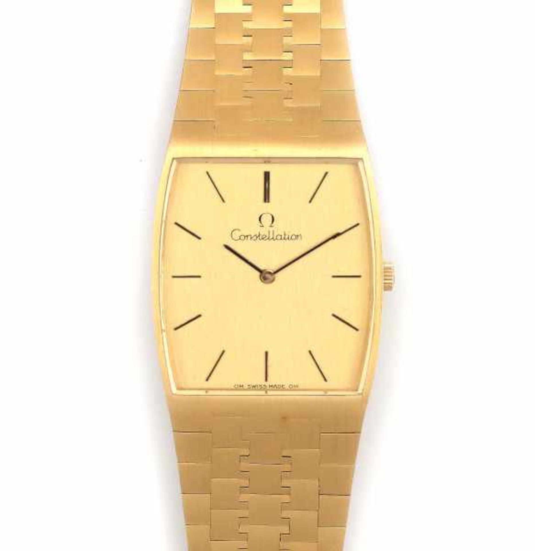 Gentleman's watch of Omega in 18 carat yellow gold, ca. 1970. Gross weight: 92.3 gram, Swiss