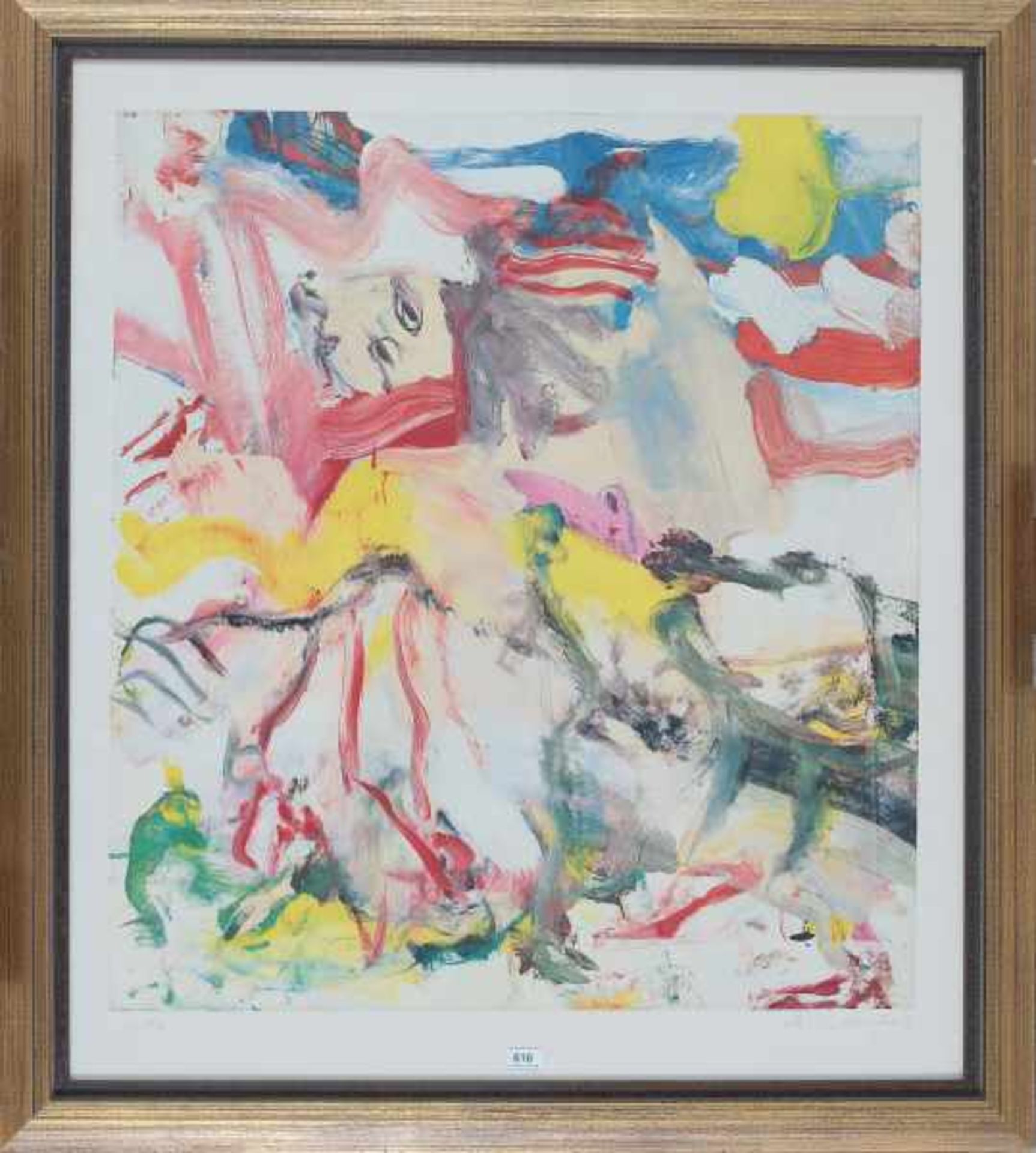 Willem de Kooning (1904-1997)Figures in Landscape IV. Signed and dated '80 lower right. Number 16/50 - Bild 2 aus 4