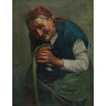 Salvatore Maresca (XIX-XX) Italian peasant. Signed middle left.canvas 32 x 24 cm.- - -29.00 %