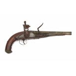 An English flintlock pistol. The bronze barrel marked London. 17th centuryLength 38 cm.- - -29.