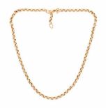 An 18 carat yellow gold link chain necklace, by Tamara Comolli, Italy. Gross weight ca. 21.1 grams.