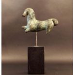 Nico van Rijsbergen, bronze sculpture on marble base, Horse, dim. 28,5 x 27 cm. 27.00 % buyer's