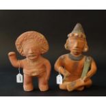 Two copies after Precolumbian sculptures, various sizes (2x) 27.00 % buyer's premium on the hammer