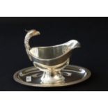 Silver plated gravy boat, Christofle 27.00 % buyer's premium on the hammer price, VAT included