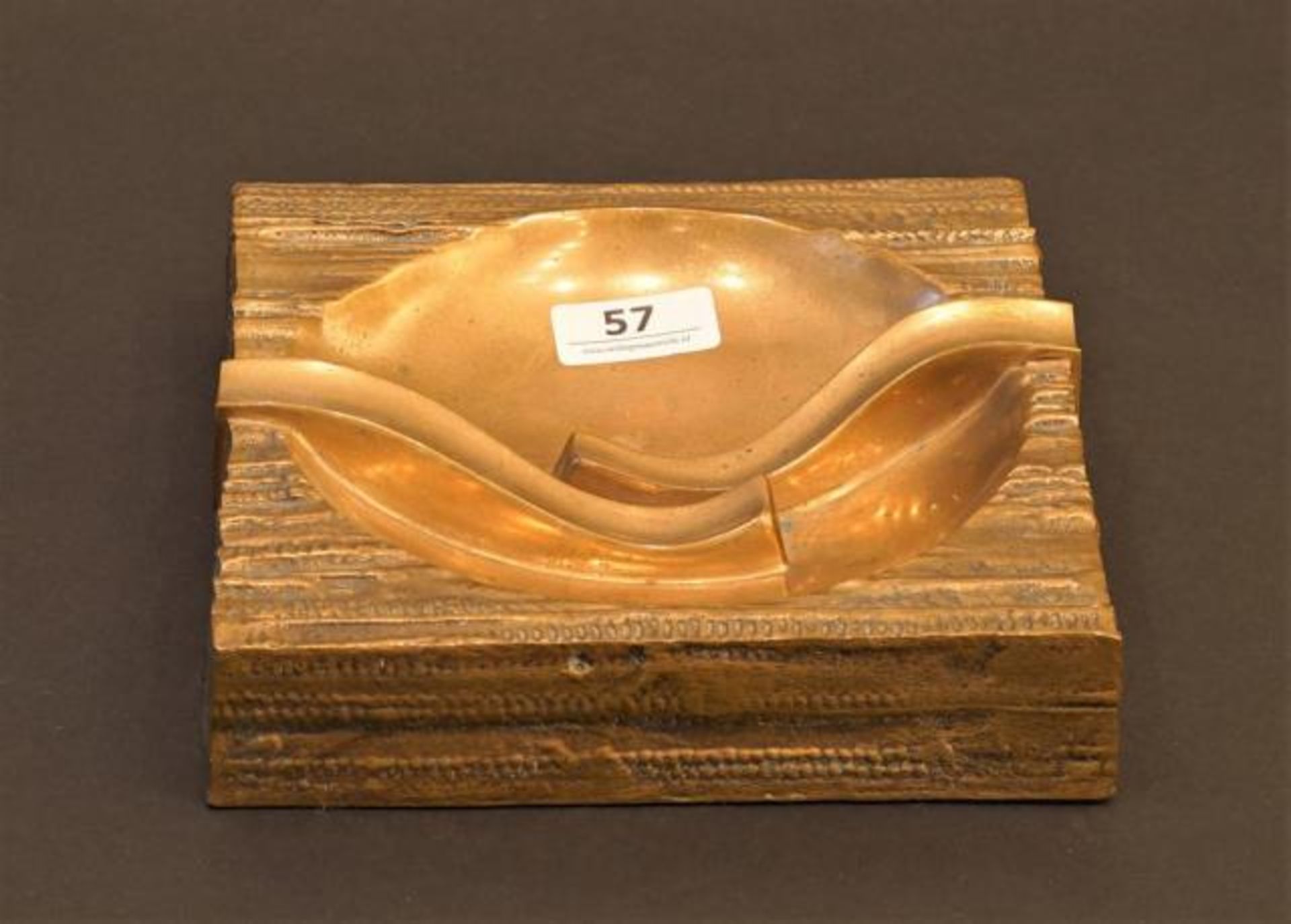 José Luis Sanchez, bronze ashtray, diam. 15,5 cm.<