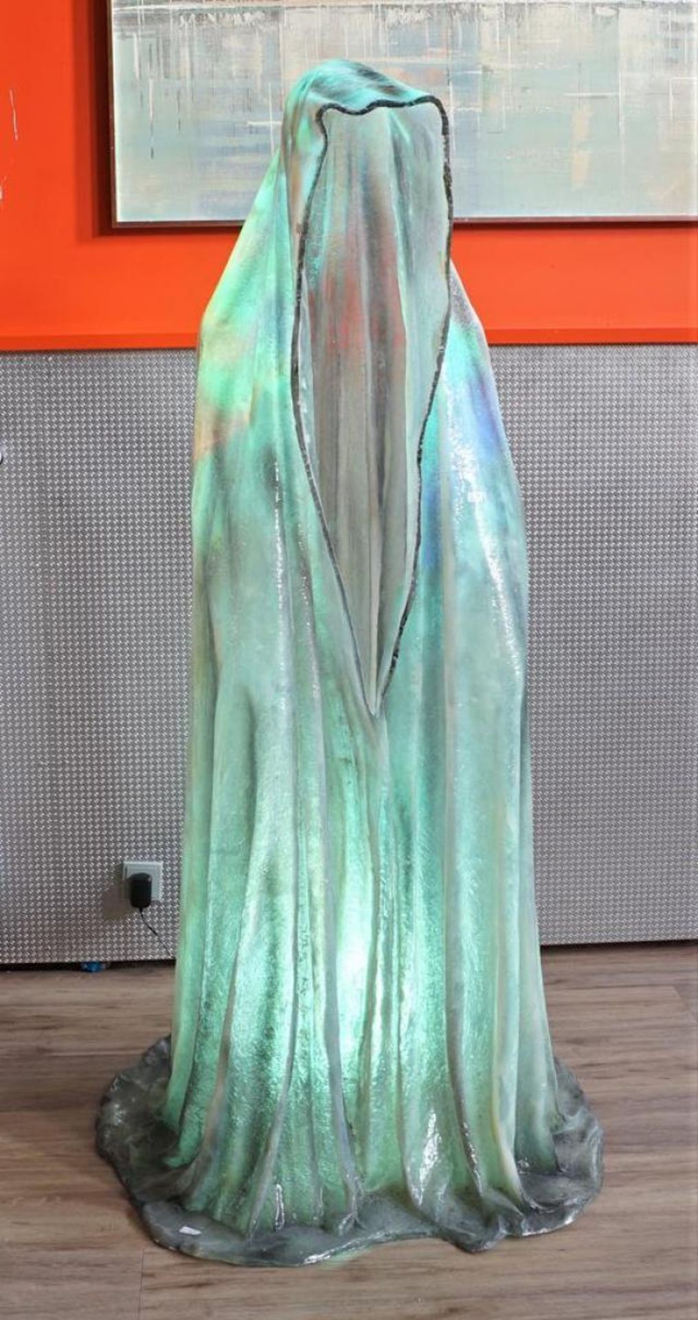 Manfred Kielnhofer (1967), polyester sculpture, Guardian of Time, signed, h. 170 cm.