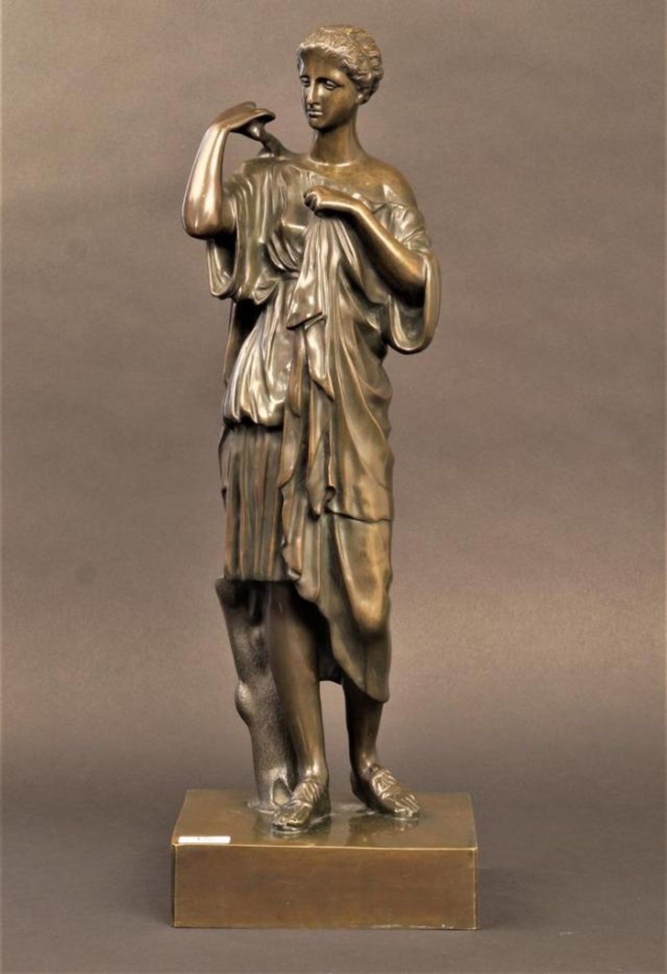 Bronze sculpture, Diane de Cabie, h. 52 cm.