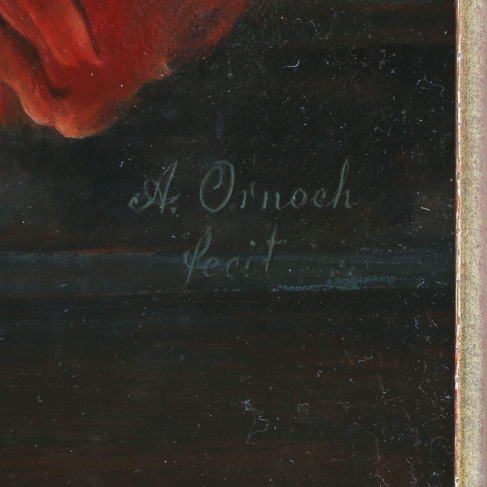 A Signed Oil on Canvas 1827 - Bild 6 aus 7