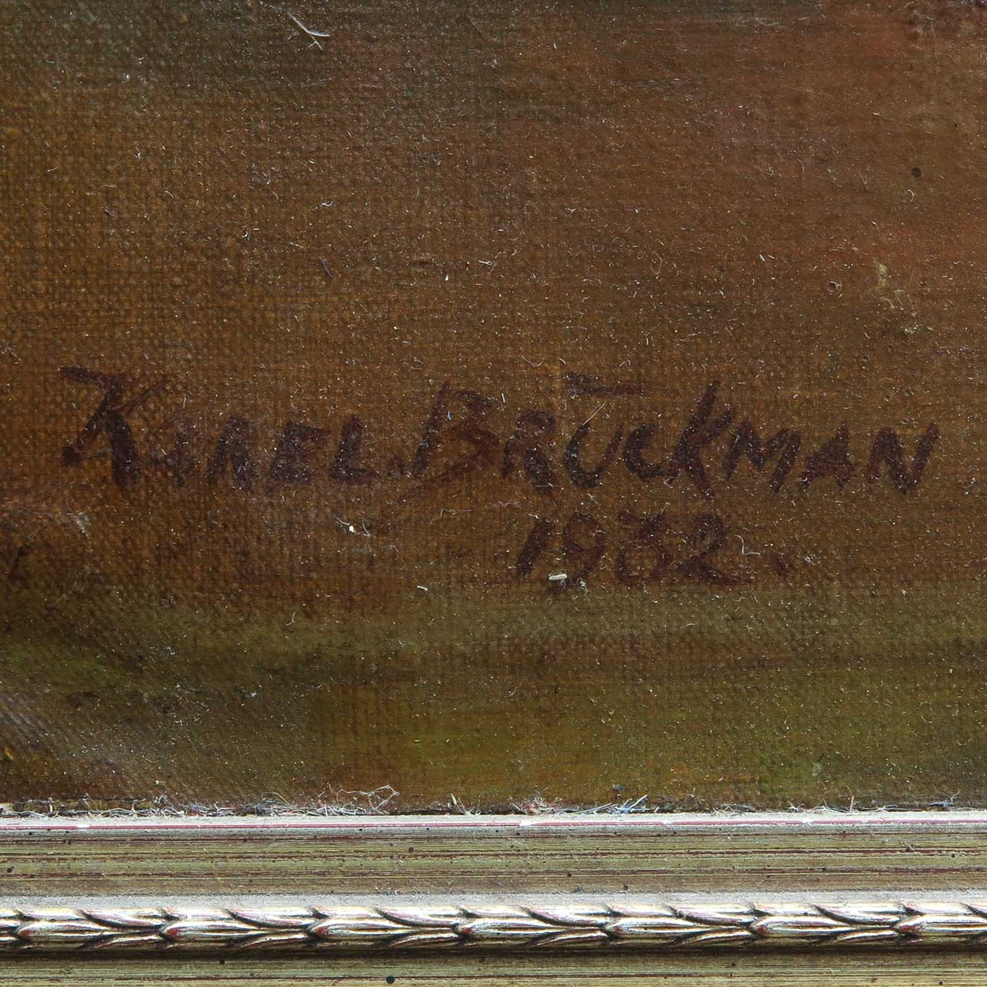 An Oil on Canvas Signed Karel Bruckman - Bild 2 aus 7