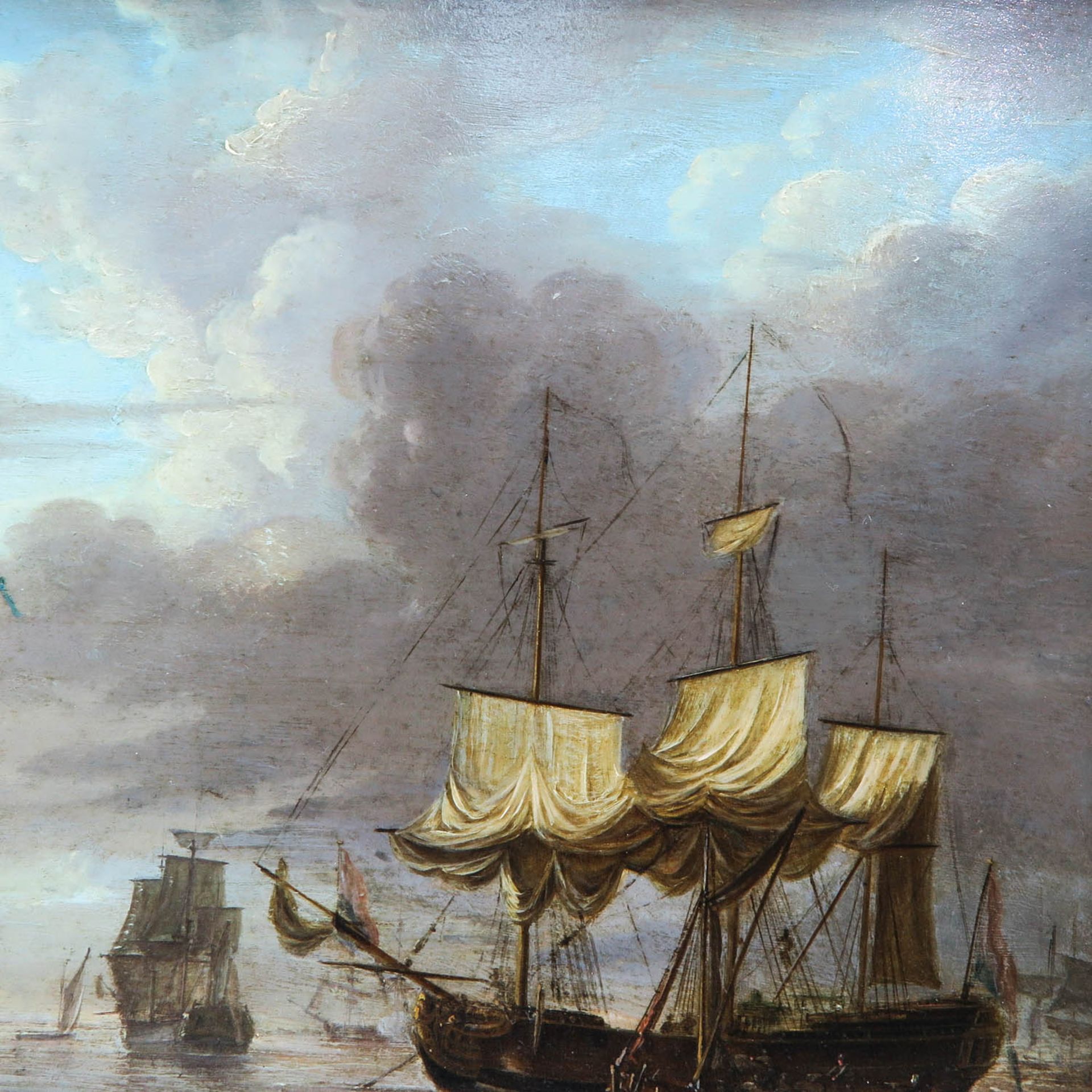 An 18th - 19th Century Oil on Panel - Bild 3 aus 6