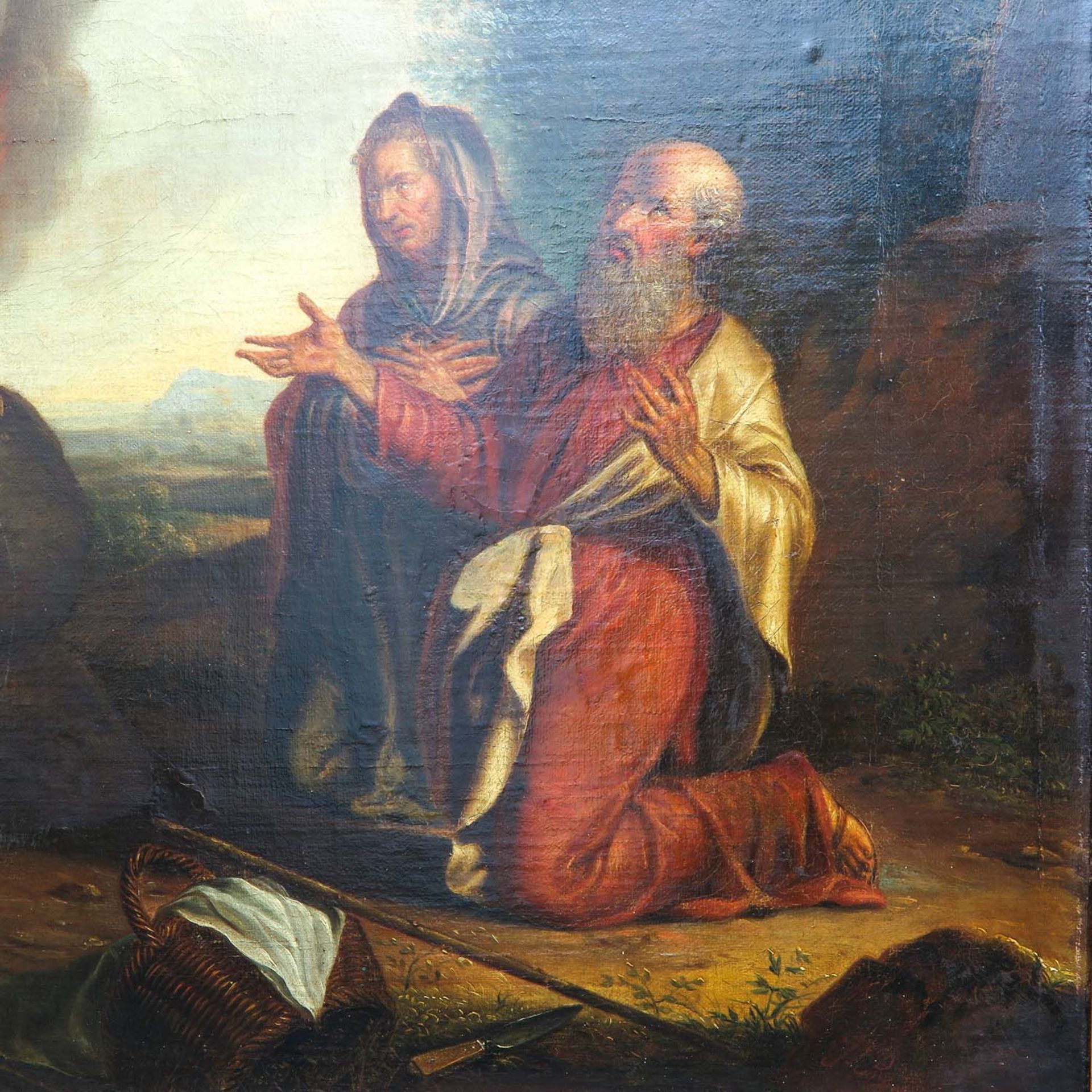 An Oil on Canvas Signed Johannes Zacharias Prey - Bild 5 aus 7