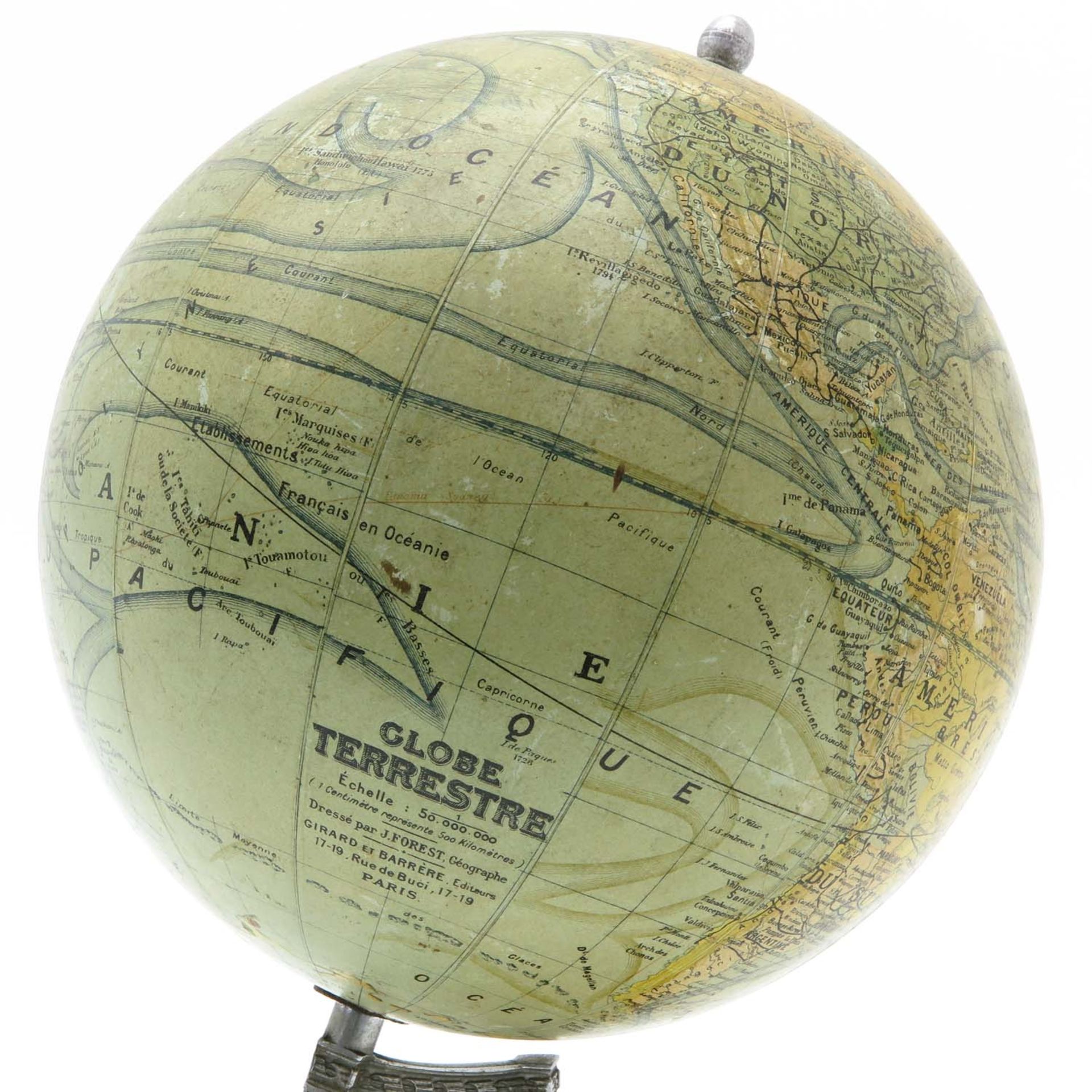 A J. Forest Globe Terrestre Globe 1950 - Bild 2 aus 5