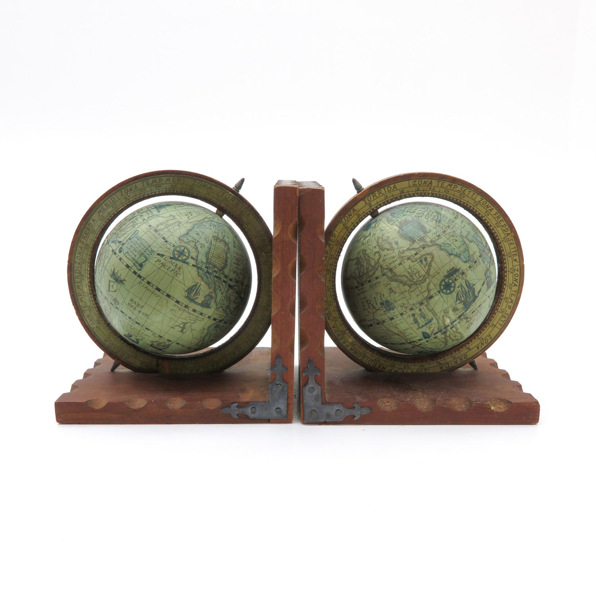 A Pair of Globe Book Ends