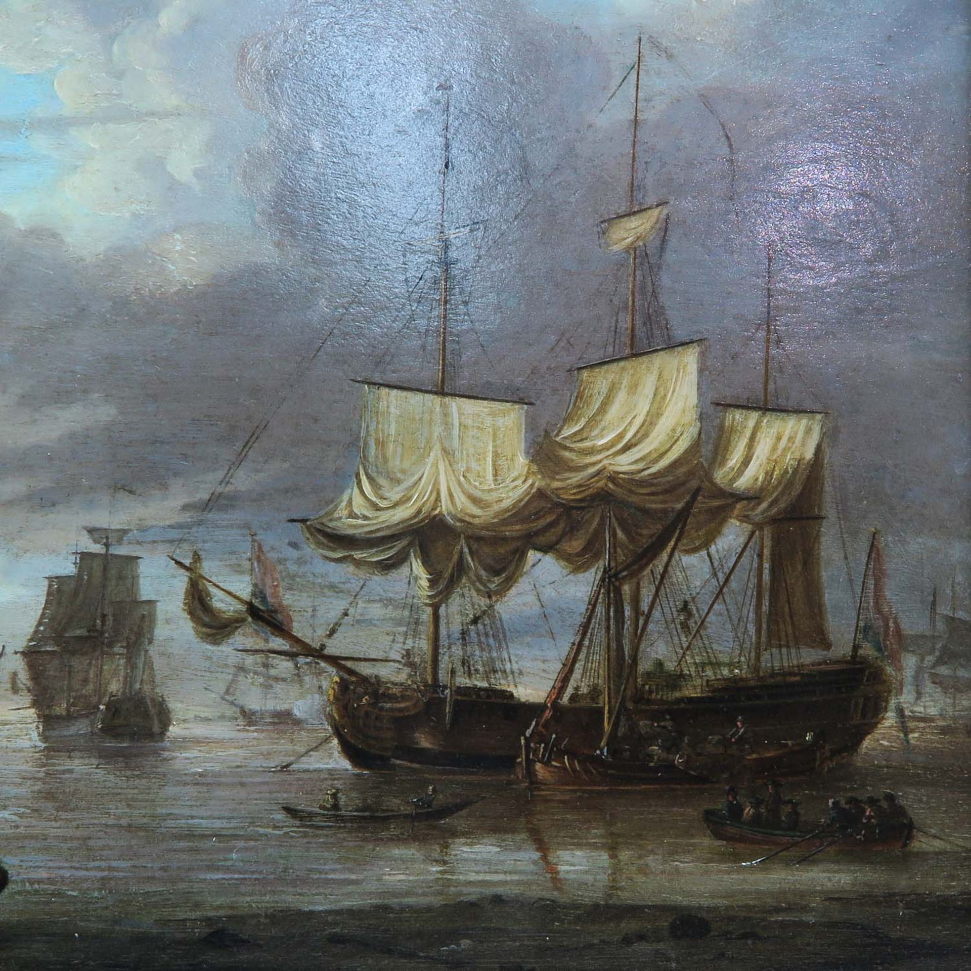 An 18th - 19th Century Oil on Panel - Bild 5 aus 6