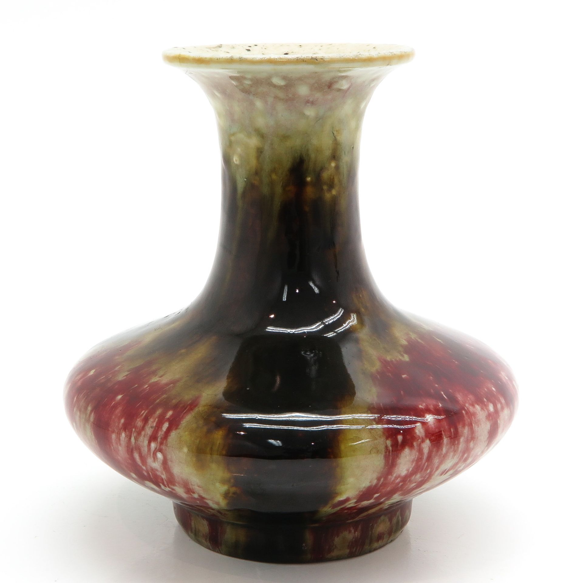 A Red and Brown Glazed Decor Vase