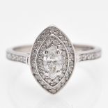 A 9KWG Diamond Ring Approximately 0.73 CTW