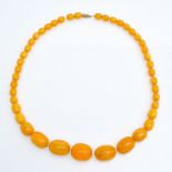 A Yellow Beaded Neckalce