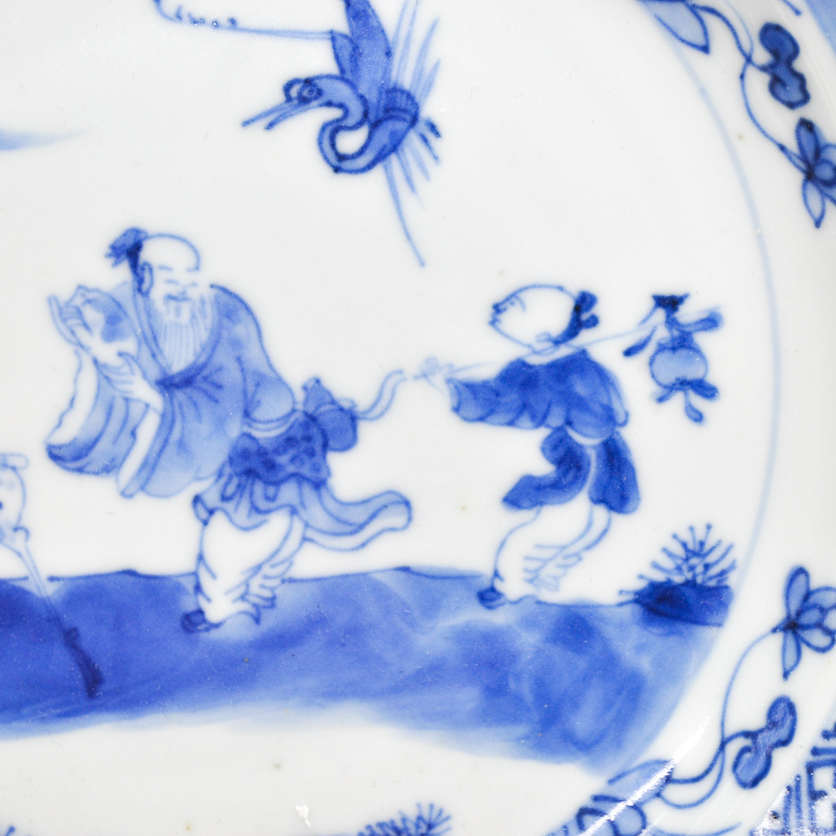 A Blue and White Decor Plate - Image 3 of 5