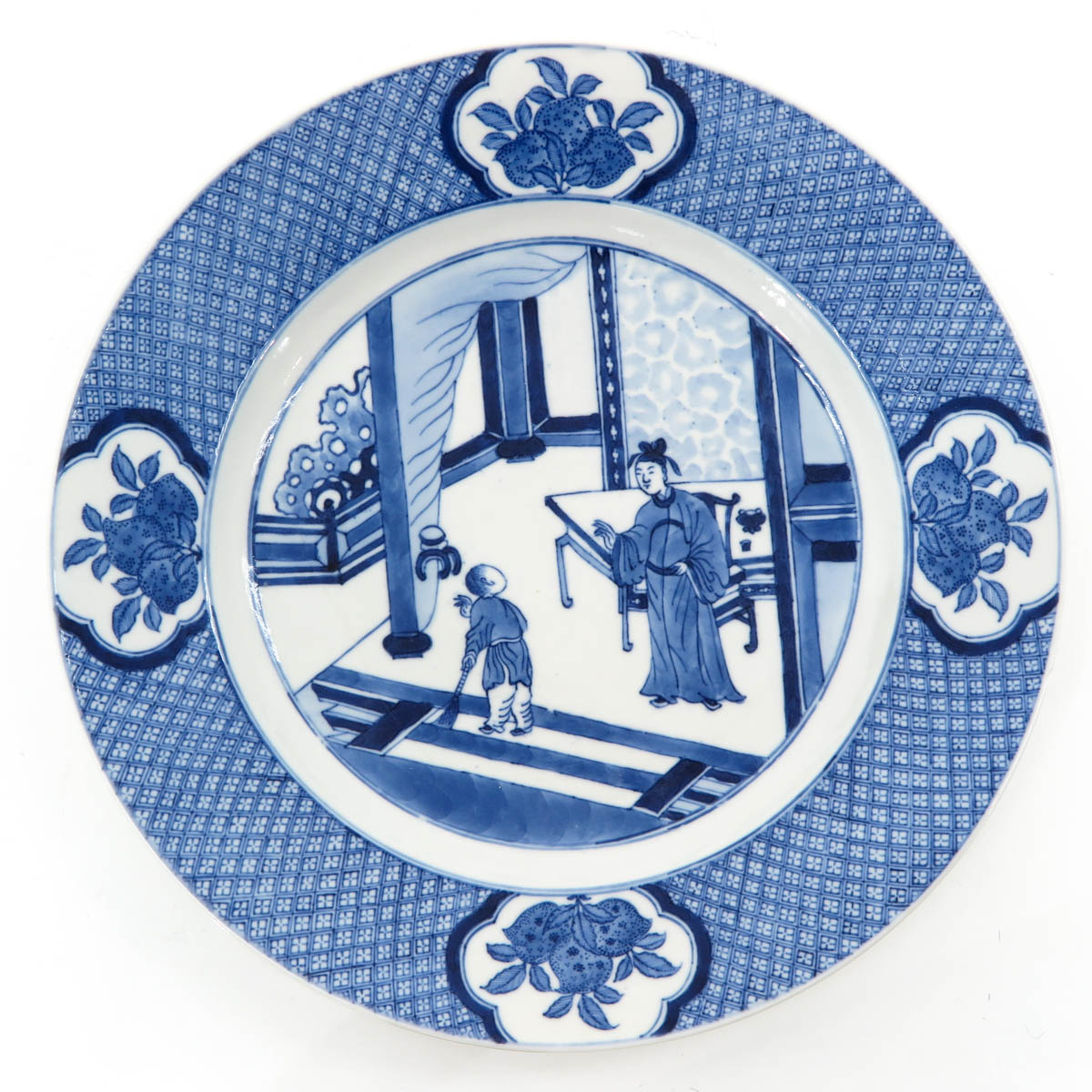 A Pair of Blue and White Decor Plates - Image 4 of 5