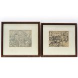 Two Drawings Signed W.B. Tholen Jr.