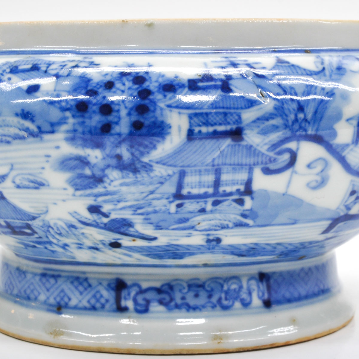 A Blue and White Decor Tureen and Tray - Image 7 of 8