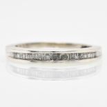 A Silver Band Set with Diamonds Approximately 0.30 CTW