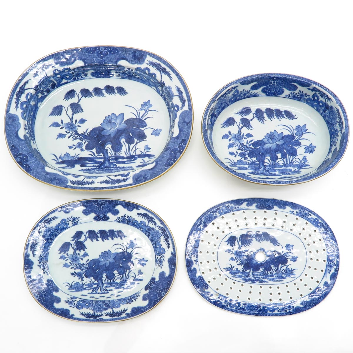 Blue and White Serving Pieces