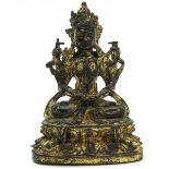 A Gilt Bronze Buddha Sculpture