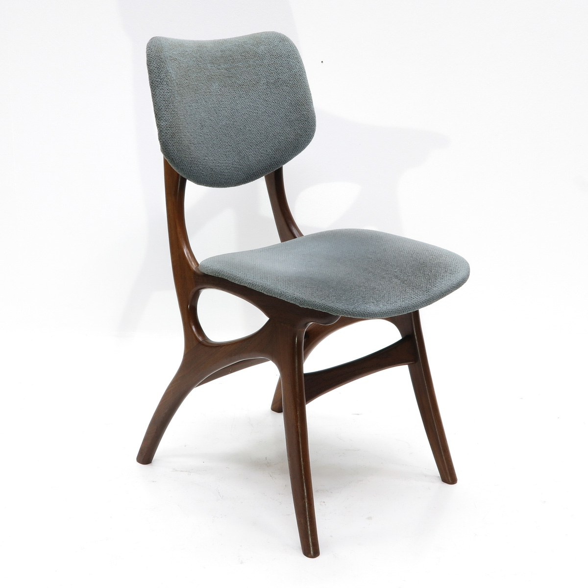 A Set of Four Louis v. Teeffelen Teak Design Chairs - Image 2 of 4