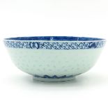 A Blue and White Decor Bowl