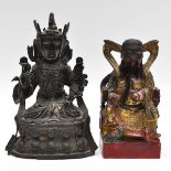 Two Buddha Sculptures