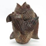 A Bronze Fish Sculpture