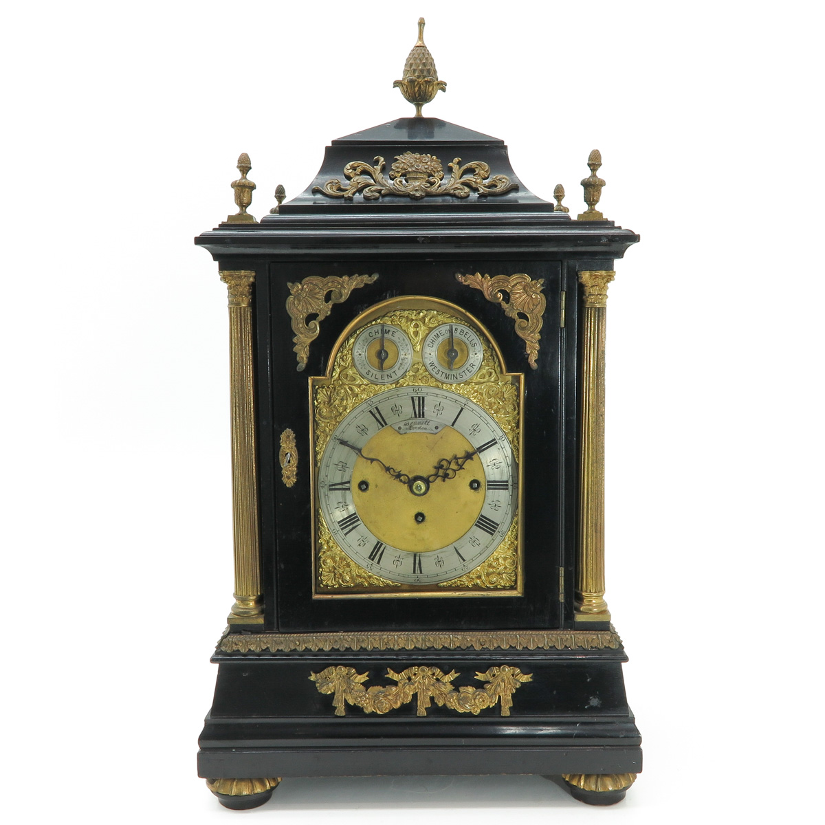 A Signed Bennett 19th Century English Table Clock