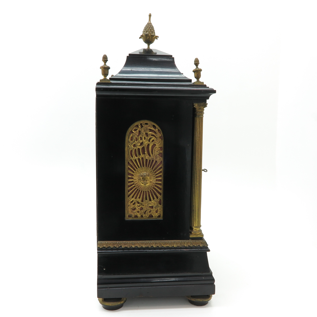 A Signed Bennett 19th Century English Table Clock - Image 4 of 7