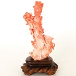 Carved Red Coral Sculpture