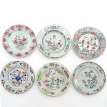 A Collection of Six Diverse Plates