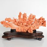 An Exquisite Carved Red Coral Sculpture