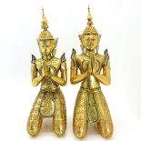 A Pair of Large Thai Buddha Sculptures