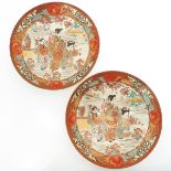 A Pair of Satsuma Decor Plates