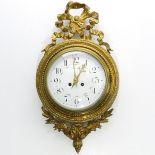 A 19th Century Bronze Cartel Clock