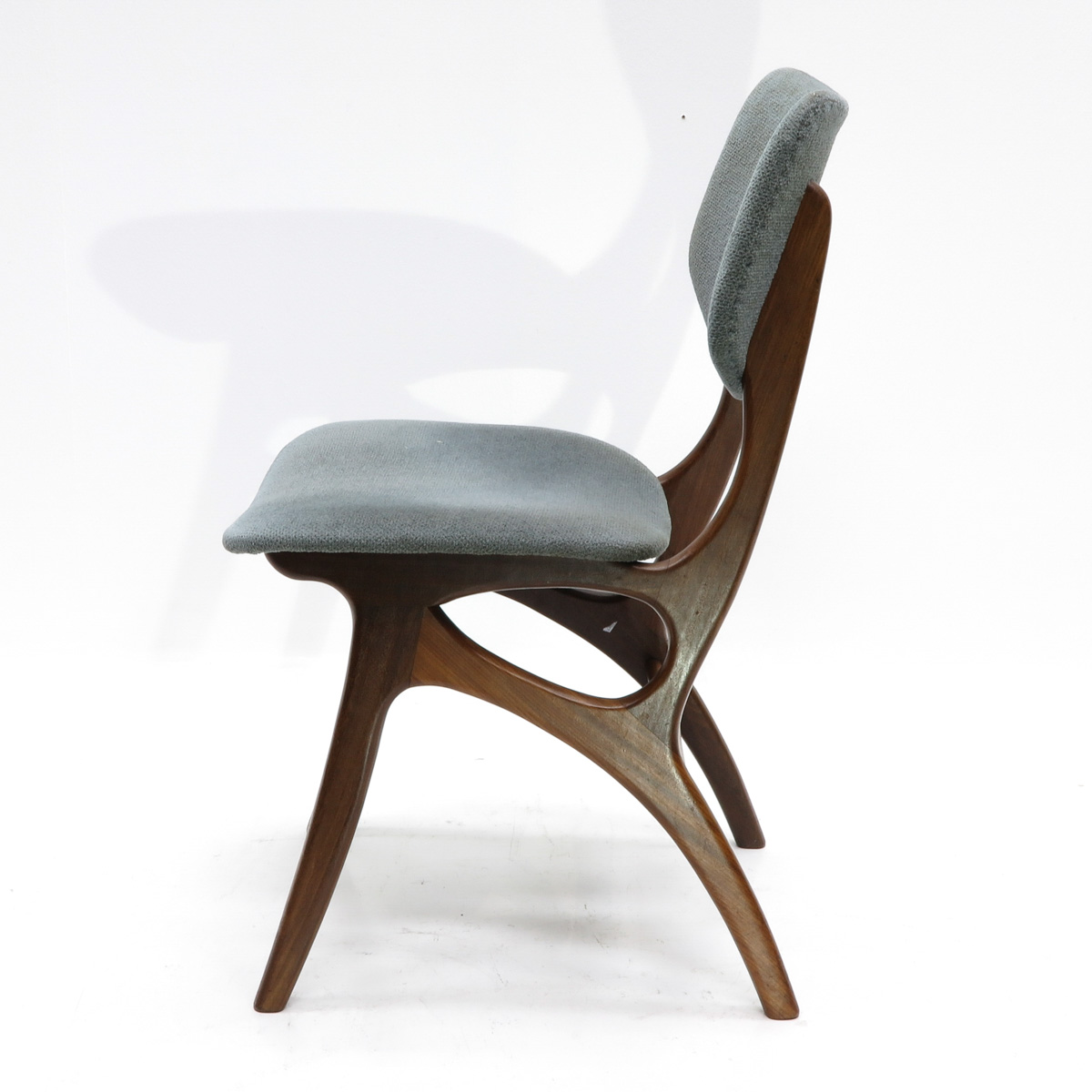 A Set of Four Louis v. Teeffelen Teak Design Chairs - Image 4 of 4
