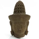 A Cambodian Carved Stone Sculpture