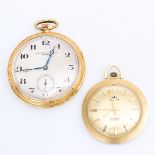 Two Mens Gold Pocket Watches