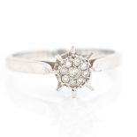 A 14KWG Ladies Diamond Ring Approximately 0.55 CTW