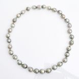 A Pearl Necklace on 14KG Clasp
