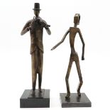 Two Bronze Sculptures